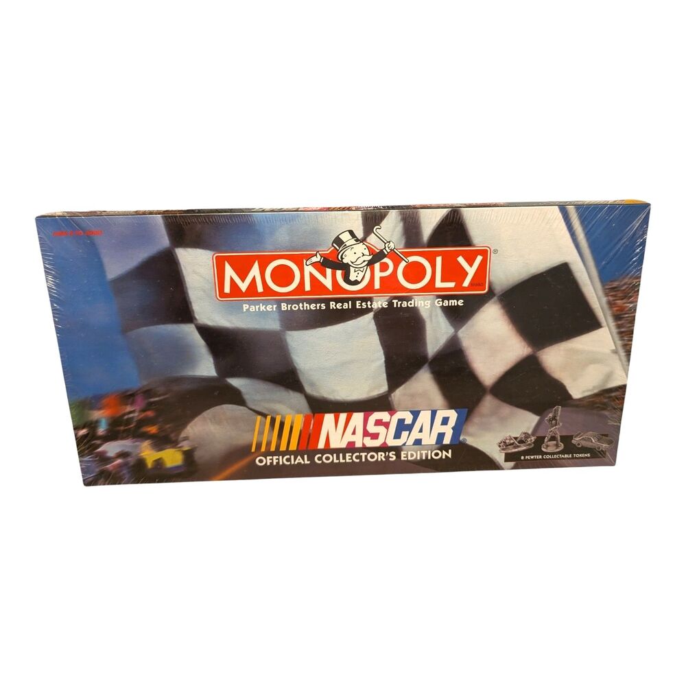 VINTAGE MONOPOLY NASCAR RACING OFFICIAL COLLECTOR'S EDITION BOARD GAME 1977 NEW